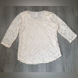Chico’s Laila Lace Top